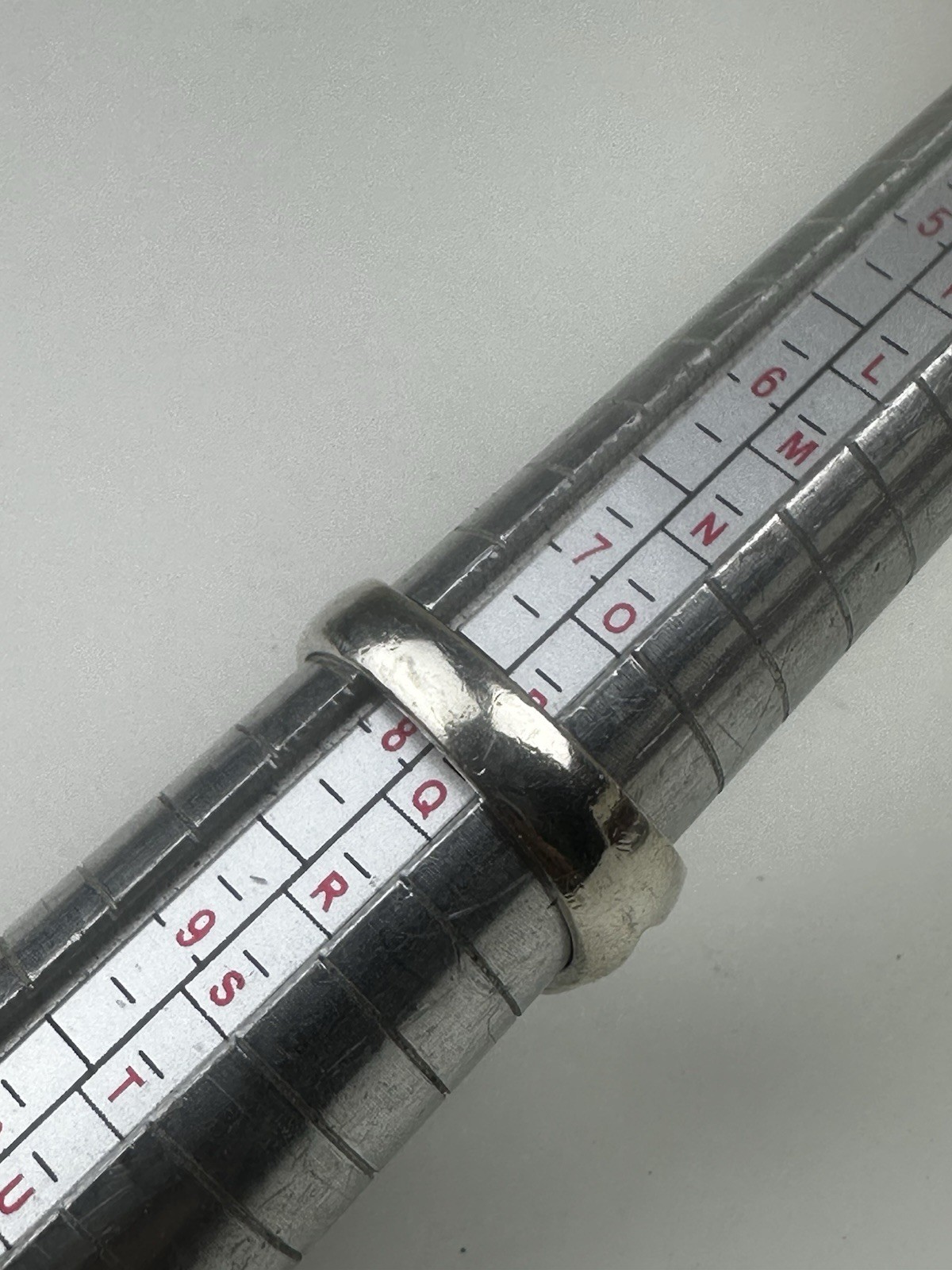 Solid Silver "Unknown Blue Stoned" Ladies Ring Si… - image 7