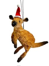 Kangaroo - Bristlebrush Christmas Ornament - 7-9cm