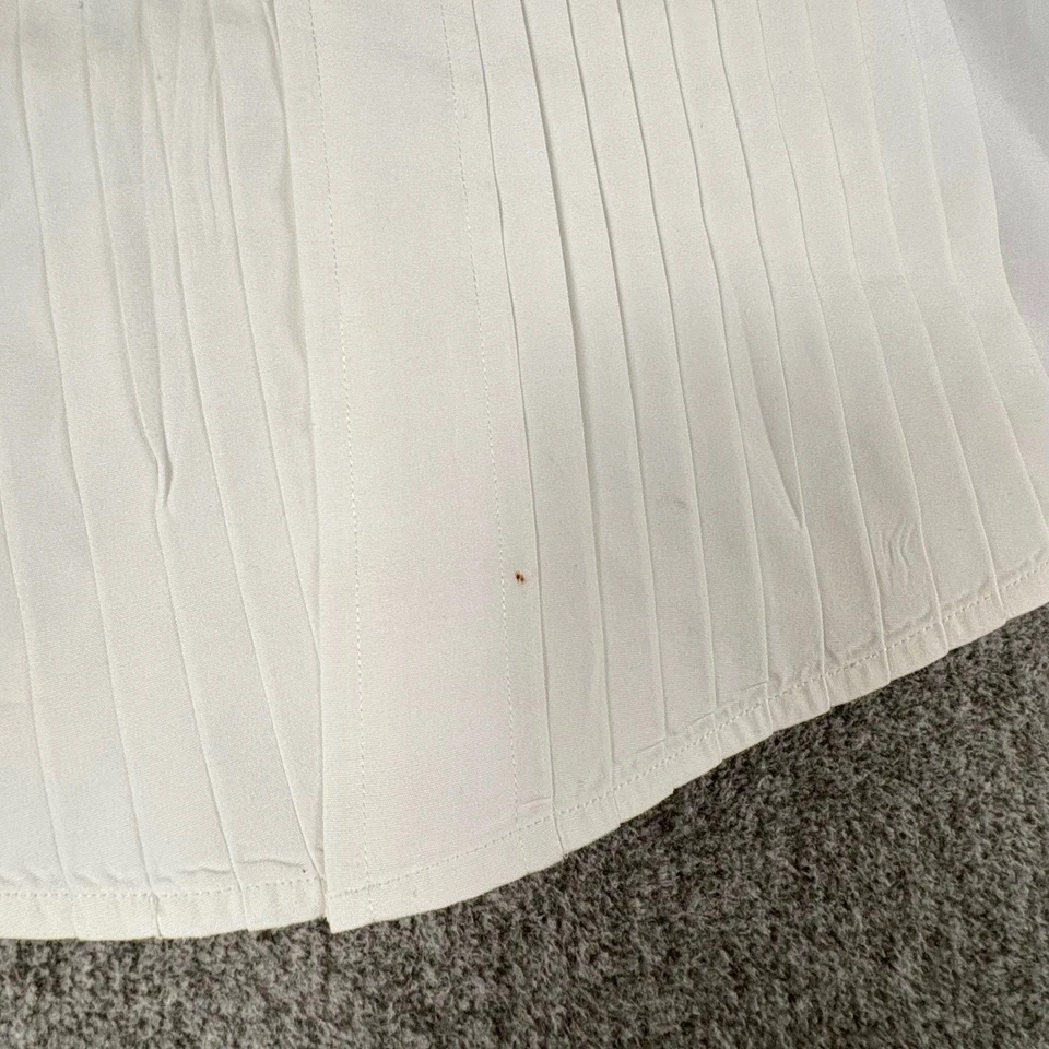 Camisa Esmoquin Brooks Brothers Blanca Plisada Manga Larga Puño Formal Para Hombres 15.5-30 Foto 4 de 4