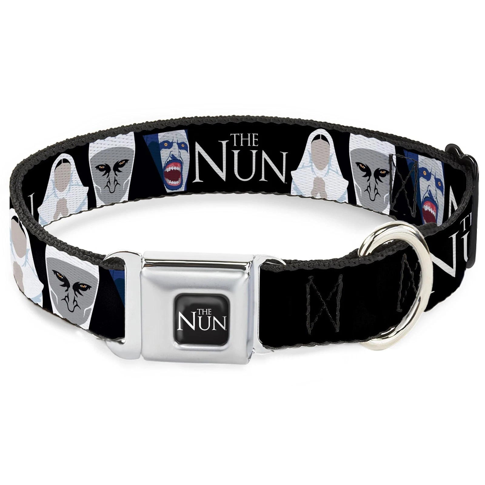 Warner Bros. Horror Movies Pet Collar, Dog Collar Metal Seatbelt Buckle, The Nun