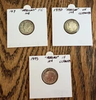 1919 P/D/S MERCURY SILVER DIMES TRIO - 90% SILVER - NICE DETAIL - ESTATE FIND