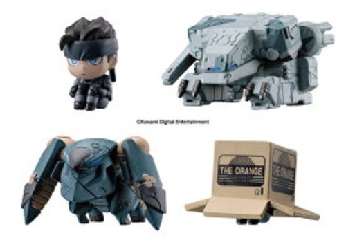 Metal Gear Solid Machibouke Figure Full Set of 4 Complete Gashapon Bandai Toy - Imagen 2 de 3