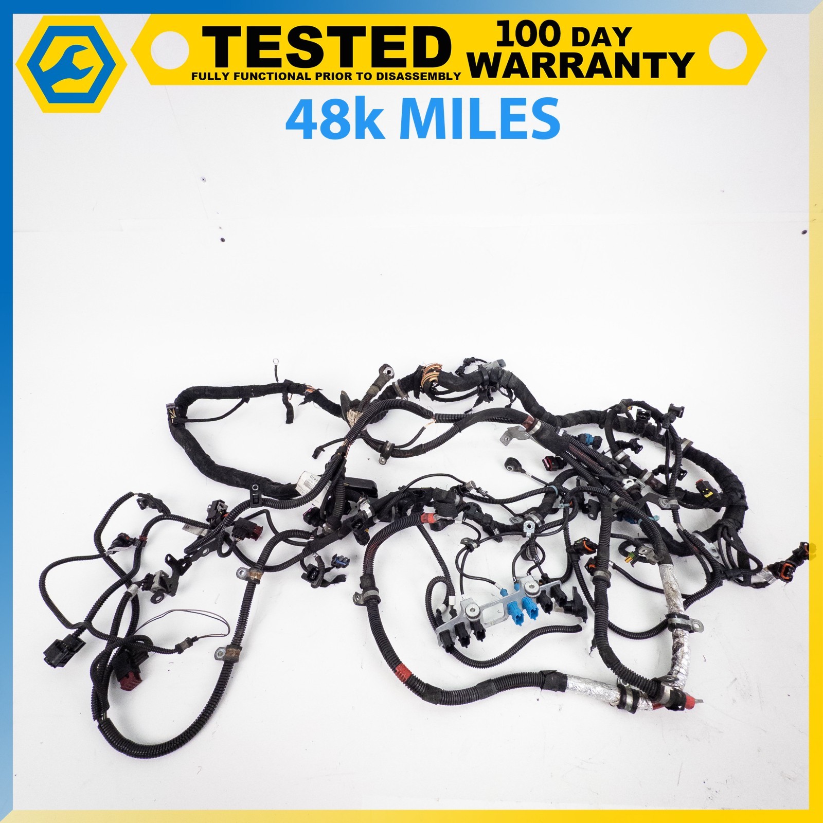 08-17 MASERATI GRANTURISMO 4.2L V8 ENGINE MOTOR WIRING WIRE HARNESS OEM