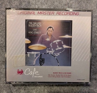 1985 BUDDY RICH Mr. Drums Live At King Street 2x CD Cafe/Mobile Fidelity