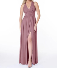 Azazie Jaclyn A-Line Pleated Dress