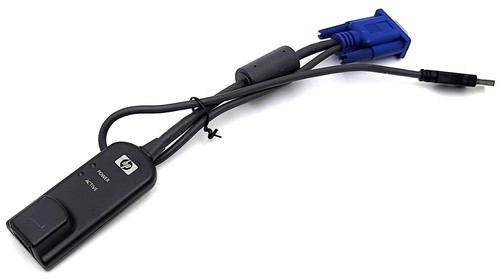 HP 410532-001 AF603A Virtual Media USB VGA KVM Switch Module Cable 520-431-506