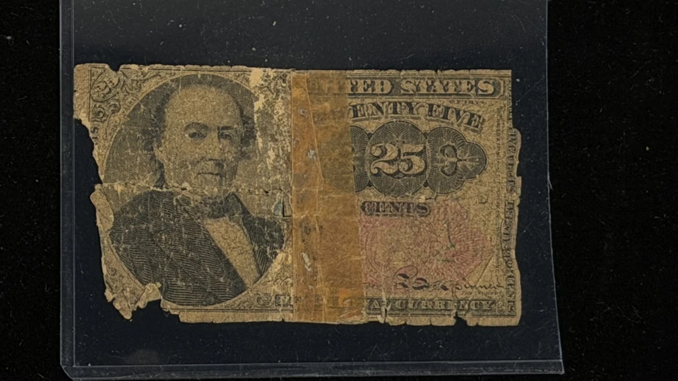 (LOT OF 2) 1874 10c 25c US Fractional Currency 5th Issue cents Fr 1266 & Fr 1308 - Image 3 of 4