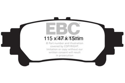 EBC for 10+ Lexus RX350 3.5 (Japan) Greenstuff Rear Brake Pads
