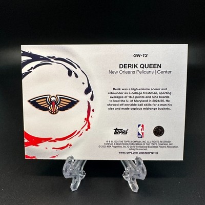 2025-26 Topps Basketball Derik Queen Rookie Generation Now #GN-13