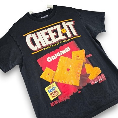 CHEEZ-IT T-Shirt Men's Black Large L 100% Cotton Graphic Snack Crackers