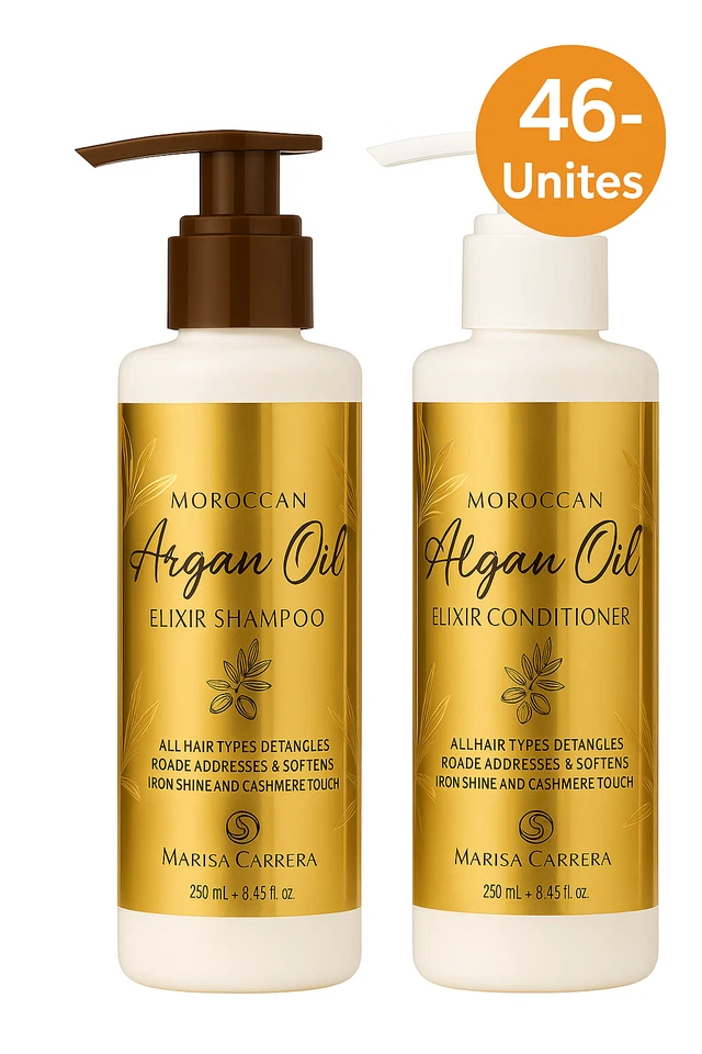 Wholesale LOT 46 PCS Moroccan Argan Shampoo / Conditioner. 250ml/8.45fl.oz each - Image 2 of 2