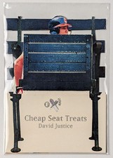 1998 Skybox EX 2001 Cheap Seat Treats David Justice Cleveland Indians #18