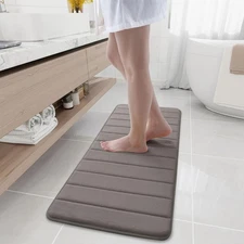 Buganda Memory Foam Bath Mat, 47 x 17, Ultra Soft and Non-Slip Bathroom Rugs,...