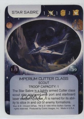 1995 Star Quest: The Regency Wars CCG Star Sabre #139