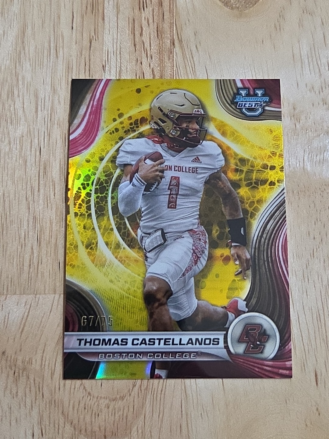 2024 Bowman's Best University THOMAS CASTELLANOS Yellow Refractor /75 #78 RC