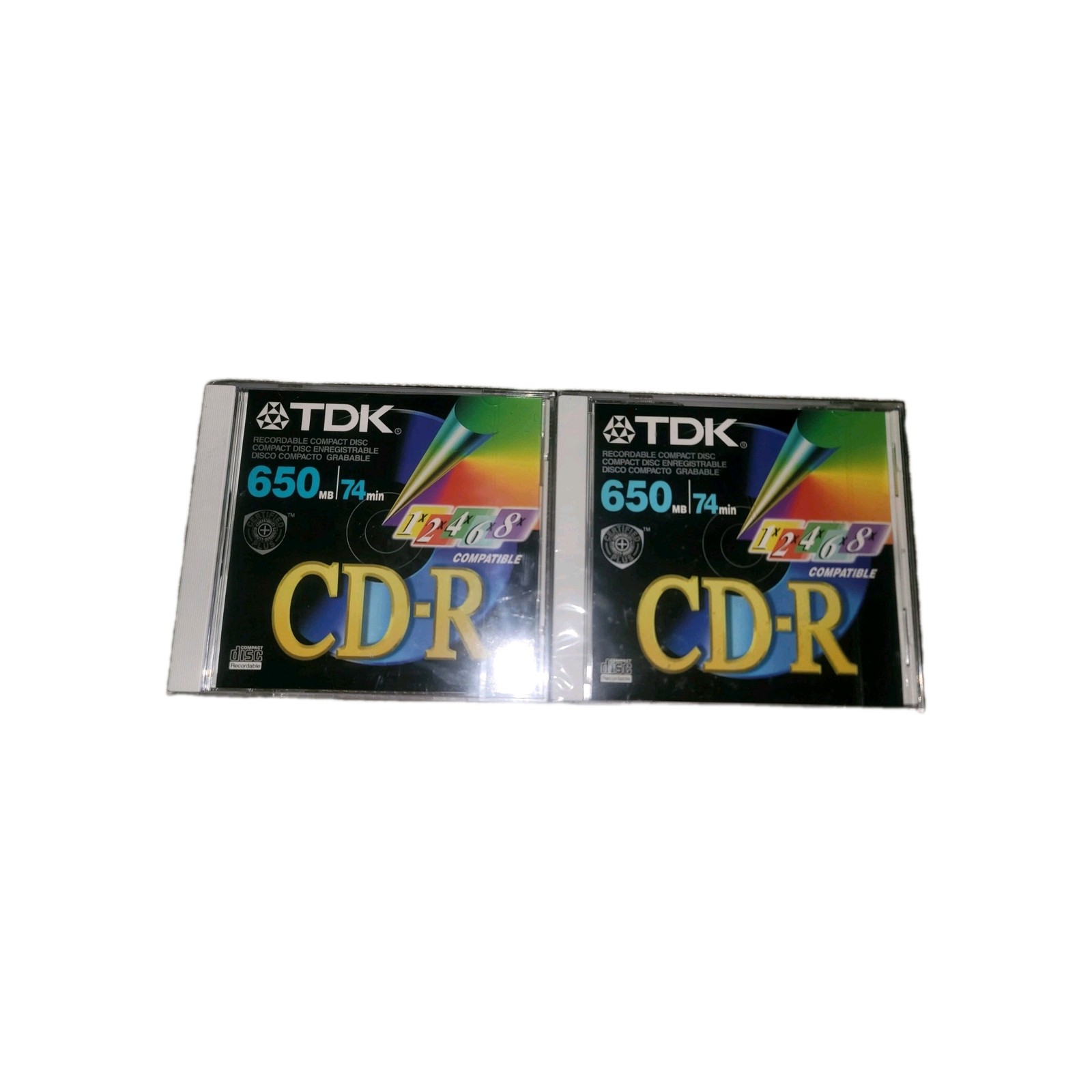New TDK CD-R Up To 8x Recordable Compact Disc 74 Minute 650MB Sealed USA Combo