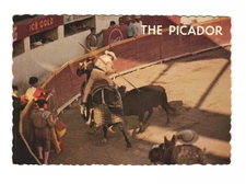 The Picador, Bullfight in Old Mexico vintage postcard unposted