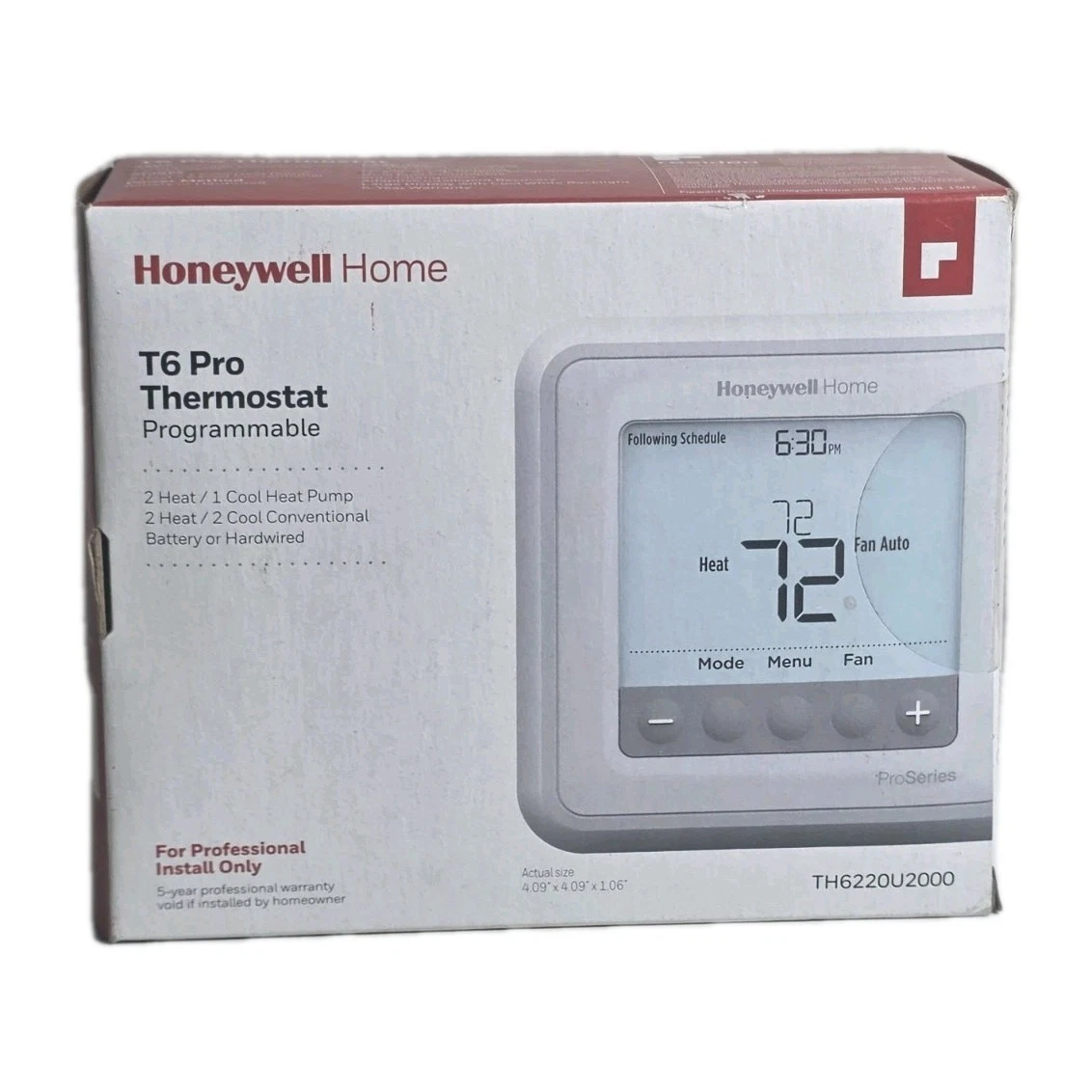Honeywell T6 Pro TH6220U2000 Thermostat