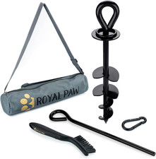 ROYAL-PAW Dog Tie Out Stake - for Large Dogs up to 210 Lbs - Heavy Duty Dog Stak