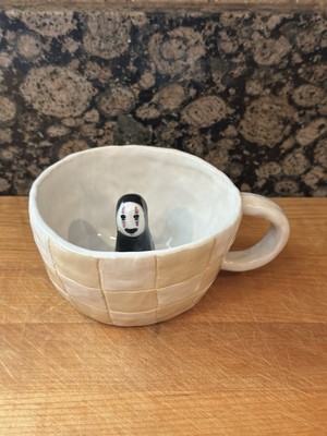 Studio Ghibli No Face Ceramic Mug Bathtub Soaking Very Cute Well Made