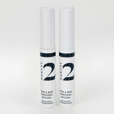 Morphe Wink & Wow Black Nourishing Mascara 0.08oz Without Box Lot of 2