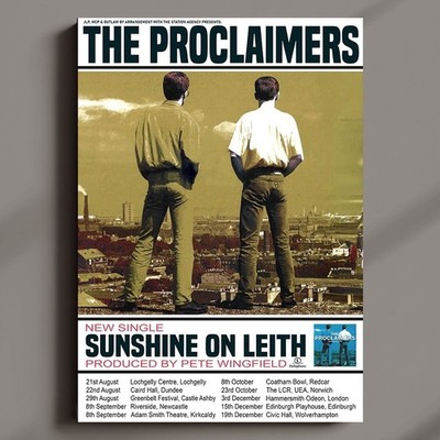 The Proclaimers 1988 Concert Poster MULTI-PRINT or Three FRAMED Options NEW