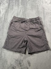 Abercrombie Kids Shorts Youth 15/16 Gray Regular Drawstring Cotton Blend Casual