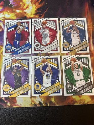 2020-21 Donruss Lebron, Curry, Tatum Lot Of 6 Complete Players Inserts