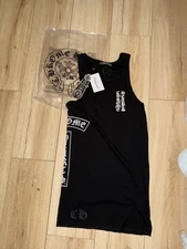 Chrome Heart Tank Top Size Small Black Can Be Worn As Dress