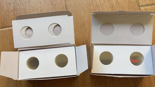100 pcs Coin Holders 2 X 2 Cardboard Mylar Flips Diameter 20.5mm Dime / Penny