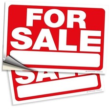 for Sale Sign for Car   Pack Inch Premium Vinyl Decals   Weatherproof 10x7 2