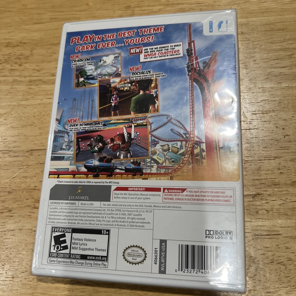 Thrillville: Off the Rails (Nintendo Wii, 2007) NEW - Image 2 of 2