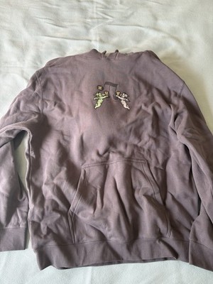 HUF Worldwide Angel Graphic Purple Hoodie XL - Men's Pullover