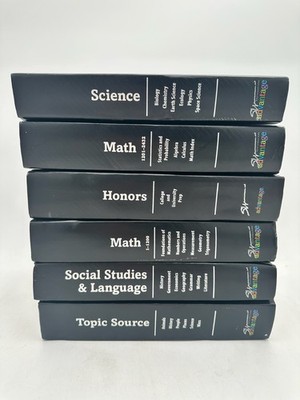 SOUTHWESTERN SW ADVANTAGE 6 BOOK SET Math I & II, Science, Social, Topic, Honors