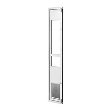 Dog Door for Sliding Glass Door, 75 7/8" to 80 11/16" Adjustable Height, Aluminu