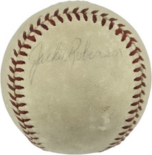 Jackie Robinson Auto Single Auto Official Spalding NL Baseball Dodgers PSA/DNA