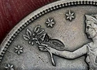 1876-s Trade Dollar Great Looking Chop Mark / Counter stamped Higher Grade!! C2