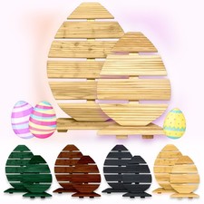 🐣 Osterdeko Holz Eier Set Dekoration Ostern Garten Ei 🐇KOSTENLOSER VERSAND🐇