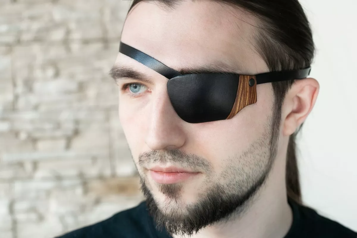 Leather Eye Patch, Small Eye Patch, Slim Eye Patch, Eyepatch, Eye Mask