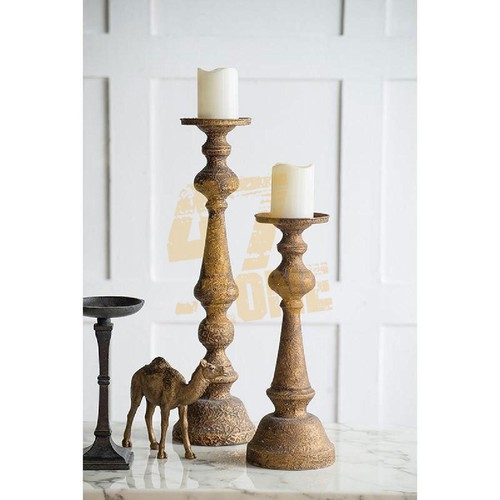 Metal Alastair Triumph Candle Holder Bronze Indoor Tabletop Home Decor - Picture 3 of 6