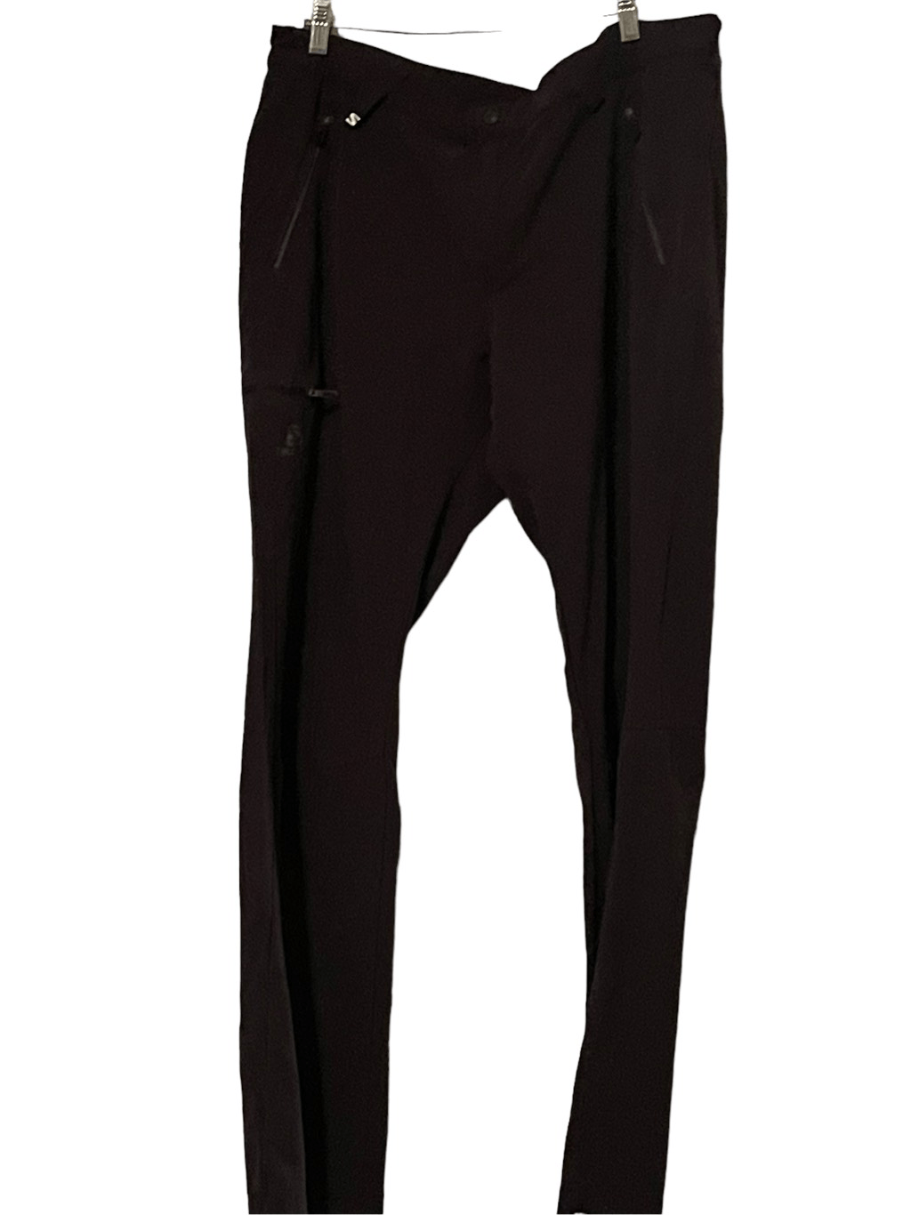Pantaloni da sci Salomon uomo neri per pelle avanzata asciutta calda softshell taglia 40