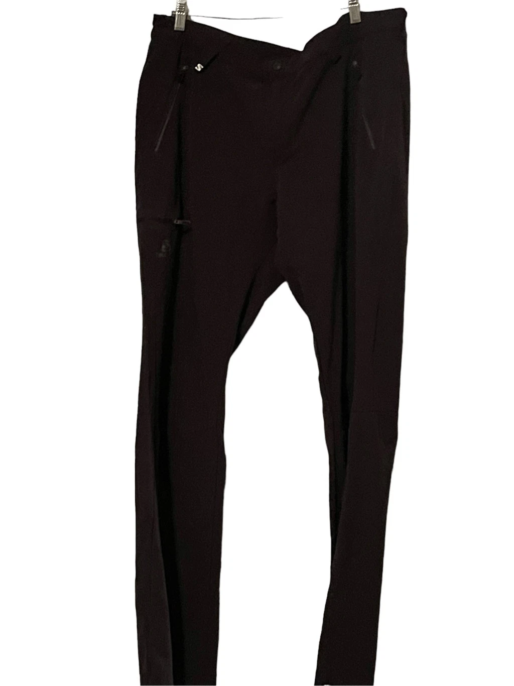 Salomon Mens Black For Advanced Skin Dry Warm Softshell Ski Pants Size 40