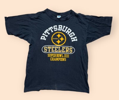 Vintage Pittsburgh Steelers 1970s Champion T Shirt Large Super