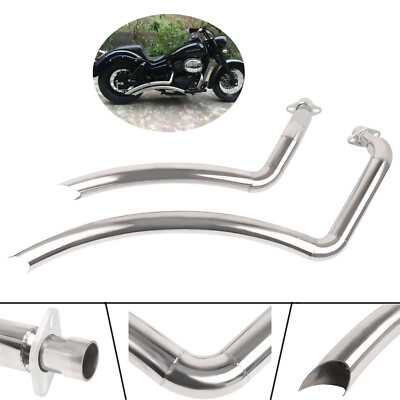 Big Radius Exhaust Pipe System With Silencer For Honda Shadow Spirit VT750 VT400