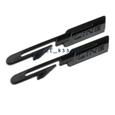 2PCS For Optima K3 K5 GT LINE GTLINE Car Trunk Fender Black Emblem Badge