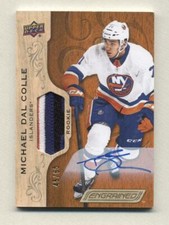 2018-19 Upper Deck Engrained Michael Dal Colle Autograph Patch Rookie # 45/65