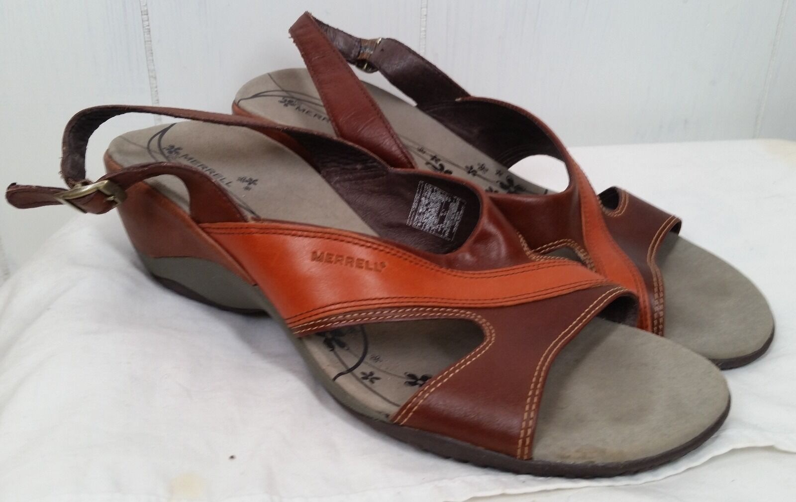 Merrell Primrose sandali con zeppa marrone donna taglia 10