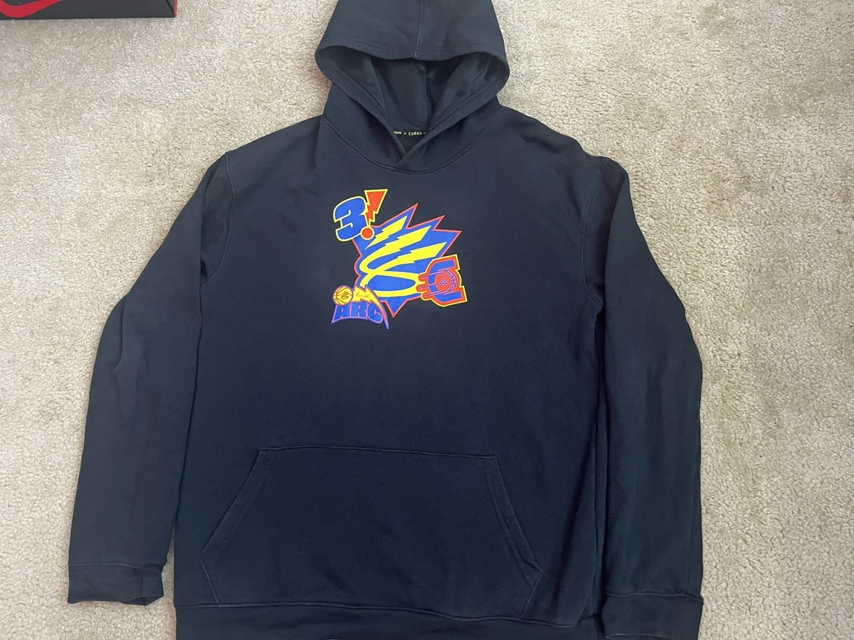 Youth UNDER ARMOUR CURRY SPLASH HOODIE 🔥RARE🔥 BIN 3