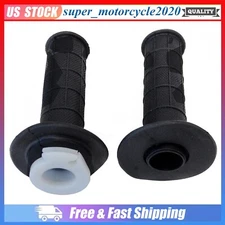 Black 7/8" Motorcycle Handle Bar Hand Grips For Suzuki Yamaha Dirt Pit Bike NEW