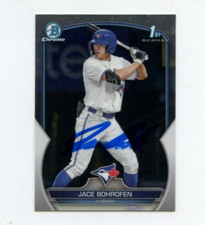 JACE BOHROFEN SIGNED 2023 BOWMAN CHROME DRAFT CARD AUTO
